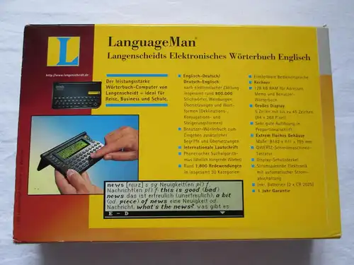 Langenscheidt LanguageMan Englisch (Langenscheidts Elektronisches Wörterbuch Englisch)
