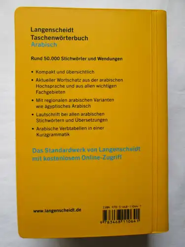 Langenscheidt: Taschenwörterbuch - Arabisch. 