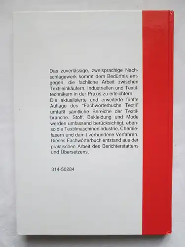 Deutscher Fachverlag: Fachwörterbuch Textil - Englisch. 