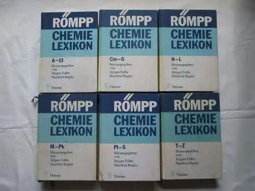 Georg Thieme Verlag: Römpp Chemie Lexikon (in 6 Bänden). 