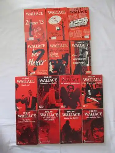 Goldmanns Taschen-Krimi: Edgar Wallace (10 Bücher) + Goldmann rote Krimi: Edgar Wallace (4 Bücher). 