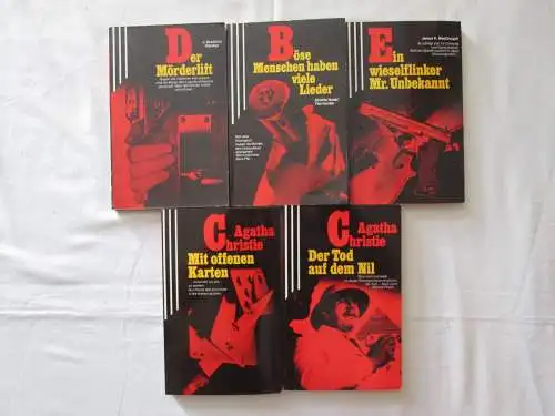 5 Scherz Krimi (1.) Mit offenen Karten + 2.) Der Tod auf dem Nil + 3.) Ein wieselflinker Mr. Unbekannt + 4.) Der Mörderlift + 5.) Böse Menschen haben viele Lieder). 
