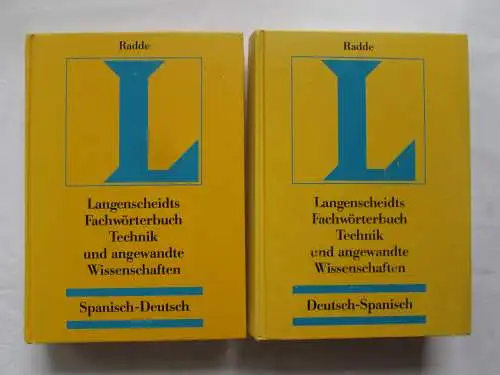 Langenscheidts: Fachwörterbuch Technik und angewandte Wissenschaften - Spanisch (1.) Spanisch-Deutsch + 2.) Deutsch-Spanisch) / Diccionario Langenscheidt: Technologia y Ciencias Aplicadas - Alemán (1.) Espanol-Alemán + 2.) Alemán-Espanola). 