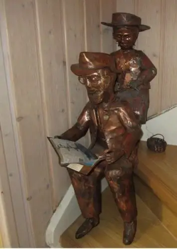 2 Kupferfiguren Handarbeit Einzelstücke 0