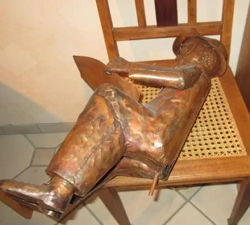 2 Kupferfiguren Handarbeit Einzelstücke 3