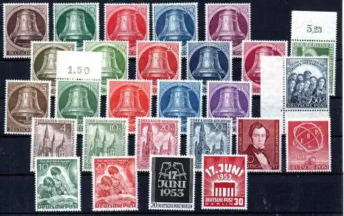 Berlin (West) 1950 - 1953  Postfrisch / **