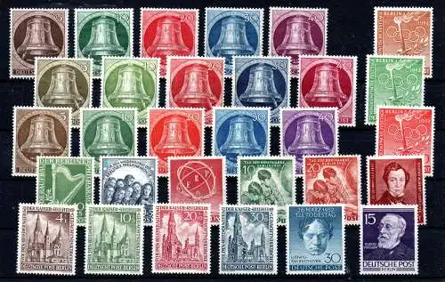 Berlin (West) 1950- 1953 Postfrisch / **