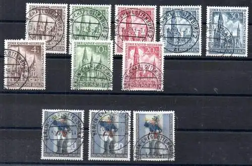 Berlin (West) 1953 , 1954  Nr LOT . ALLE STEMPEL CHARLTTENBURG ! Gestempelt (Posten)