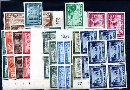Deutsches Reich 1939 Nr 702-713 Postfrisch / **