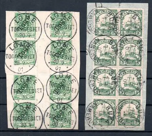 Dt. Kol. Togo  Nr 1 ZS ( 2 ) Rundstempel (Datum und/oder Ort klar)