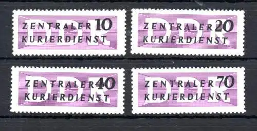 DDR 1956 Nr DDR - ZKD 6-9 Postfrisch / **
