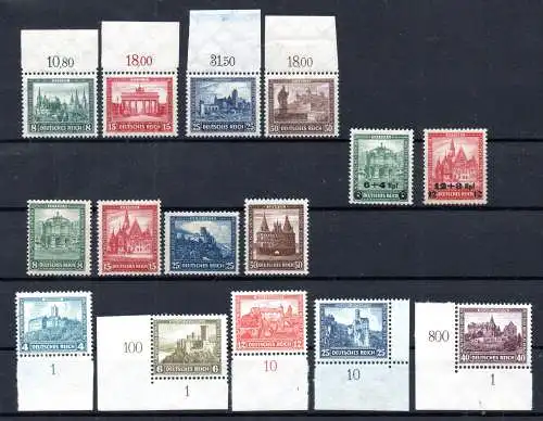 Deutsches Reich 1930 , 1921 , 1932 Nr 450-453 459- 462 und 474- 478 Postfrisch / **