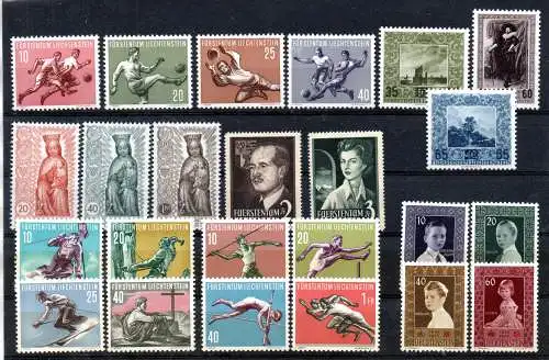 Liechtenstein  Nr Posten nur GUTE FRÜHE AUSGABEN mit 332 / 333 Postfrisch / **