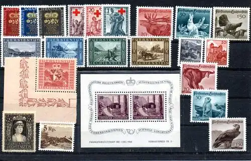 Liechtenstein  Nr Posten nur bessere frühe Sätze und Marken Hoher Michelwert ! Postfrisch / **