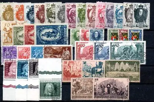 Liechtenstein  Nr schönes Lot nur bessere frühe Ausgaben HOHER MICHELWERT ! Gestempelt (Posten)
