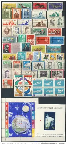 DDR Michel No. 869 - 933 ** postfrisch Jahrgang 1962 komplett