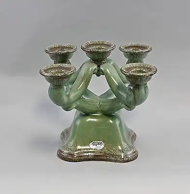 5-flammiger Keramik Leuchter Jasba Laufglasur Kerzenhalter 7645083