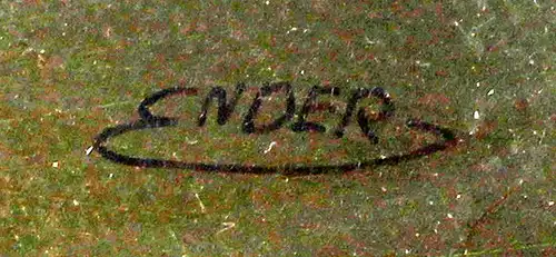 Öl-Gemälde auf Kupfer sign. Ender Blumen-Stillleben in Altmeister-Manier 