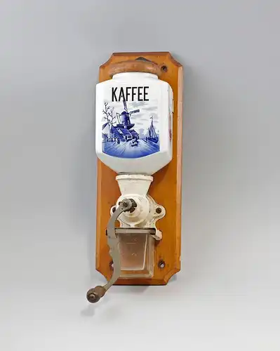 Wandkaffeemühle Leinbrock Holländerdekor um 1930 7745022