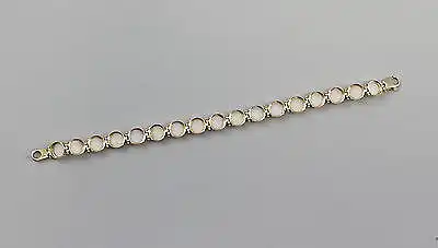 Üppiges Opal-Armband 585er Gold runde Glieder besetzt mit Opaltripletten 7825154