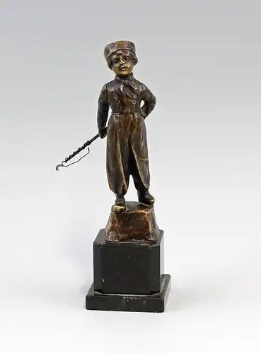 Kleine Bronze-Plastik signiert Schmidt-Felling Knabe in Uniform um 1900  7838027