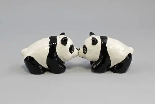 Paar Salz- u. Pfeffer Streuer Pandas Keramik 9976108