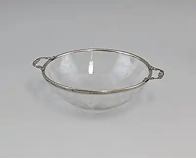 Glas-Schale mit Silber-Montierung Christoph WIdmann 835er Silber 9930893