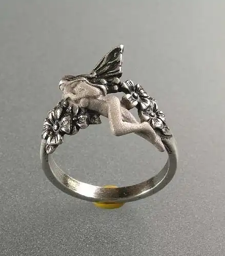 925er Silber Jugendstil Ring Elfe NEU Gr. 53 9901059