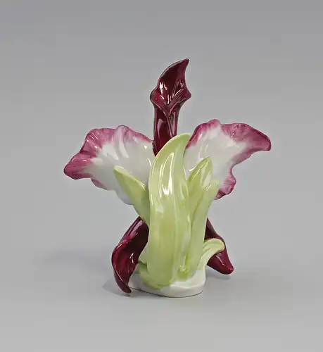 Porzellan Blume Kämmer Handmodellierte Orchidee rosa H14cm 9944393