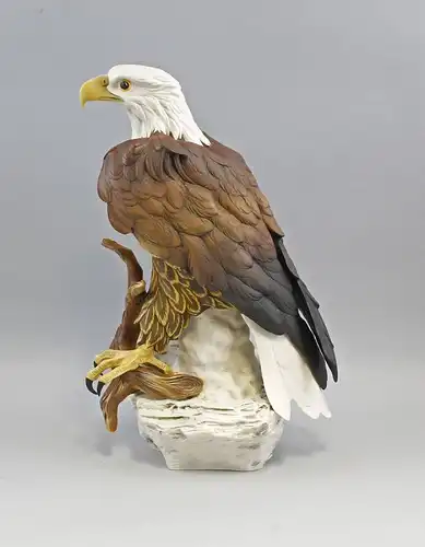 Vogel Porzellan Figur Großer Weißkopfseeadler Ens H45cm 9941474
