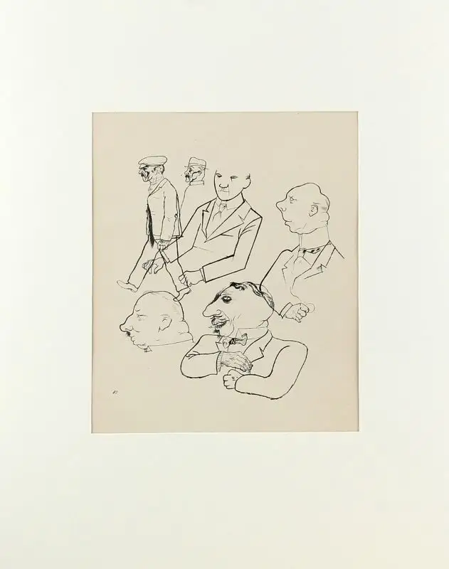 George Grosz, Köpfe Druck Berlin 1923 99863051 0