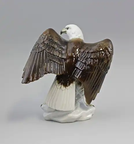 Porzellan Figur Weißkopfadler Gräfenthal bunt  Thüringen 9943068