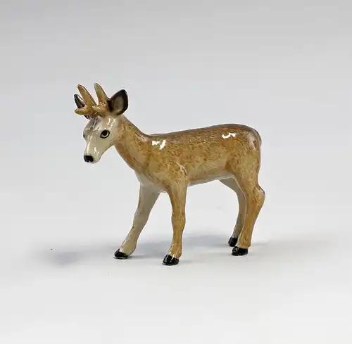 Miniatur Porzellan Figur Rehbock 6,5x6cm 9982079