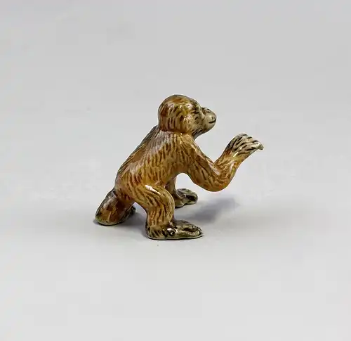 Miniatur Porzellan Figur Orang Utan Baby 3,5x3cm 9982084