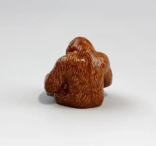 Miniatur Porzellan Figur Orang Utan 4,5x4cm 9982082