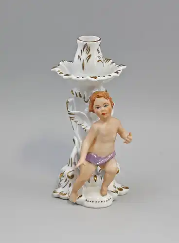 Leuchter mit Putto kobalt 9987194