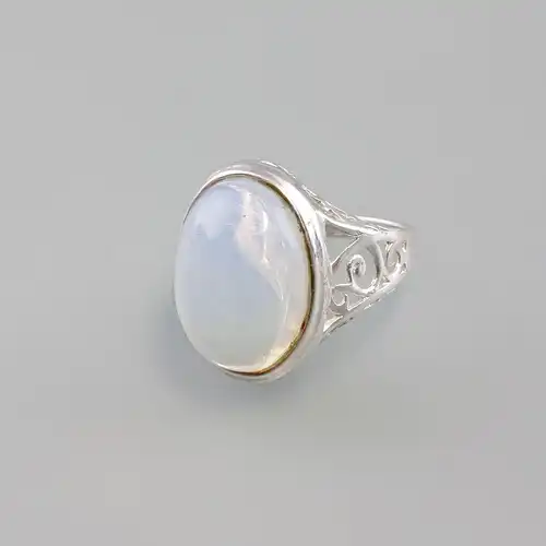 925er Silber Mondstein Ring 9907262