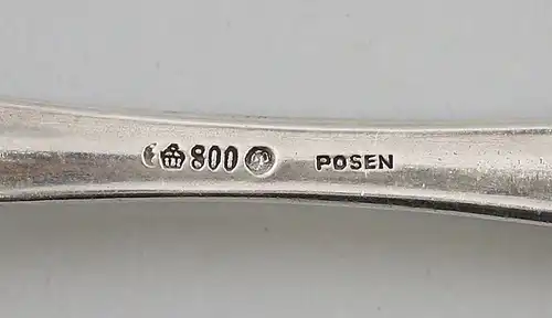 8030028 Großes silbernes Speisebesteck f. 11 Pers. 800er Silber 80 Teile um 1900