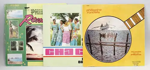 3 x Vinyl LP Philippine Music Rondalla Wilear's Rec. Folk World Library 9980468