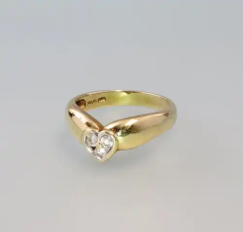 7925128 Brillant-Ring Herz 585er Gold Gr. 55