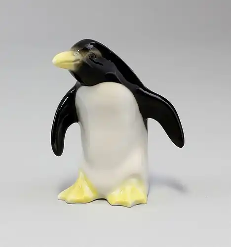 Porzellan Figur PInguin einer von 6 Wagner&Apel H8cm 