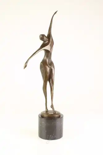 Bronze Skulptur modernistisch tanzender Mann neu 9973424-dssp