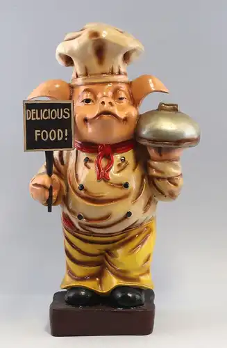 8175001 Kundenstopper / Deko-Figur Schwein "Delicious Food!"