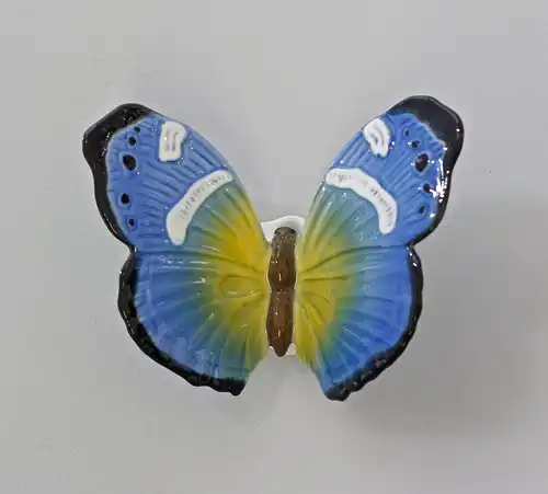 Porzellan Figur blauer Schmetterling Ens B10cm  9941078
