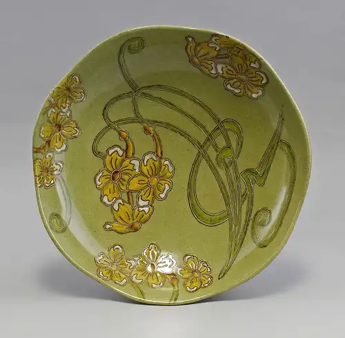 Figürlicher Tafelaufsatz Jugendstil Keramik/Bronze 9937852