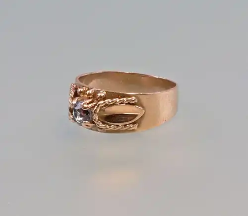 8125203 Aquamarin-Ring 333er Gold Gr.56