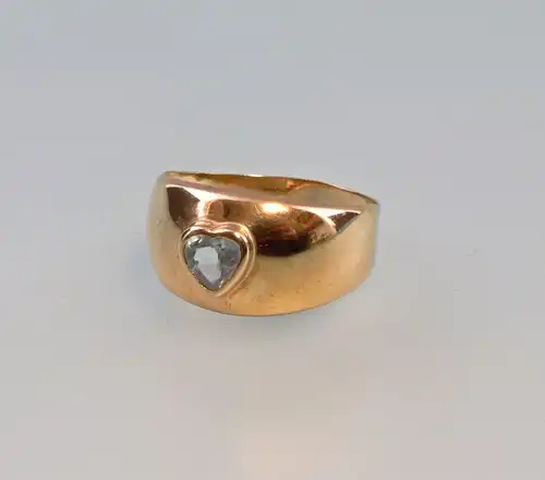 8125201 Aquamarin-Ring Herz 333er Gold Gr.58