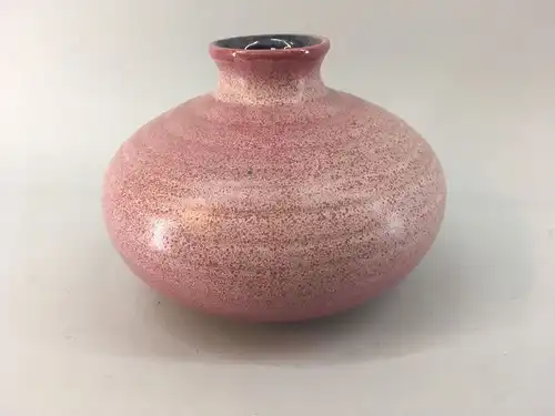 Vase rosa Laufglasur 60er Jahre Form