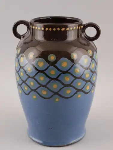 99845104 Bäuerliche Keramik Vase Jugendstil um 1900 Amphore