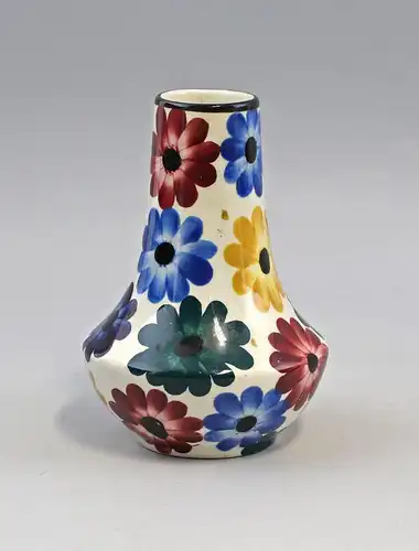 99845019 Keramik Vase Blumendekor 50er Jahre